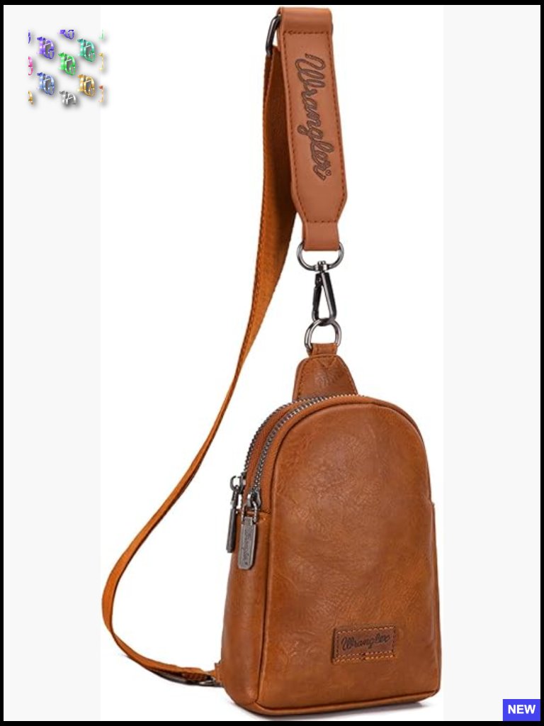 Small Sling Crossbody Bag Adjustable Strap Pu Leather Travel Casual